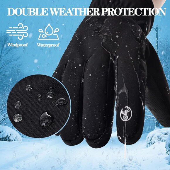 ⚡Winter Ski Gloves for Men Women Warm Thermal Waterproof Windproof Snowboard - Picture 3 of 6